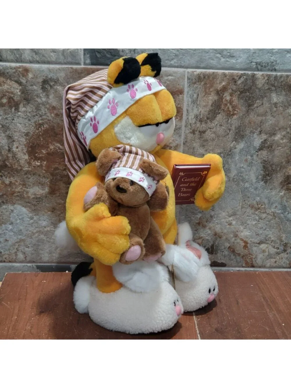 Danbury Mint Bedtime for Garfield Plush Doll 1995 Jim Davis Signed